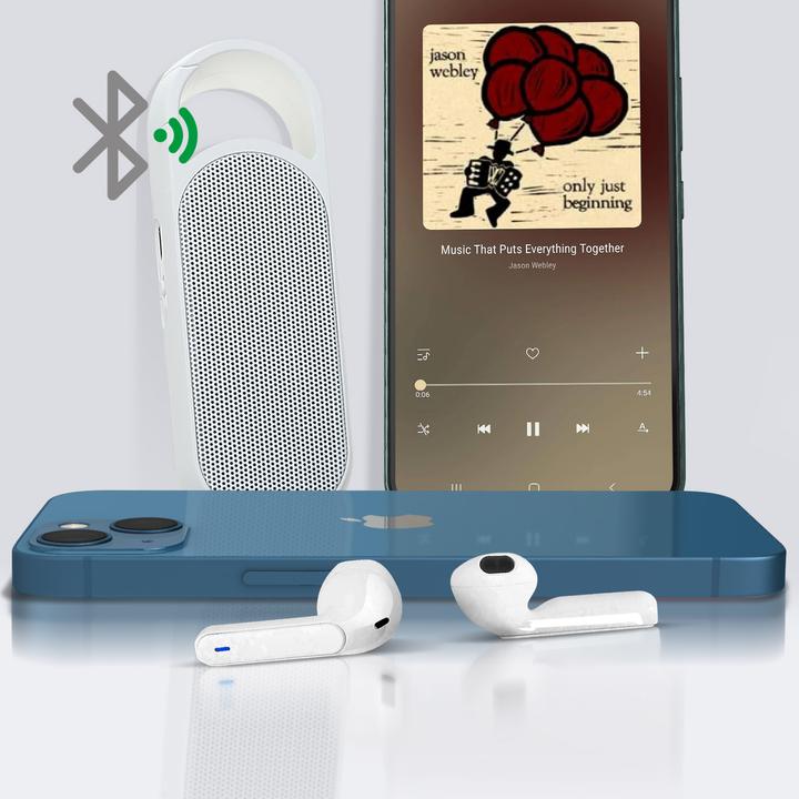 Actual product image 4smarts In-Ear Headphones Eara Twin White (No noise cancelling, 3 h, Wireless)