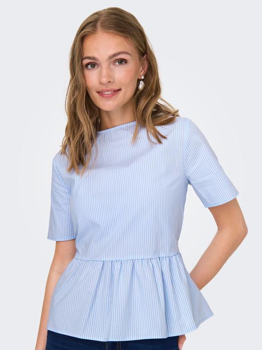 Produktbild JdY Locker geschnitten Hemdkragen Voluminöser Armschnitt Top Top mit Schösschen (XL)