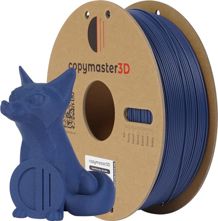 Image du produit Copymaster3D Turbo PLA Carbon Filament for 3D printer, 1.75 mm, blue (PLA, 1.75 mm, Bleu)