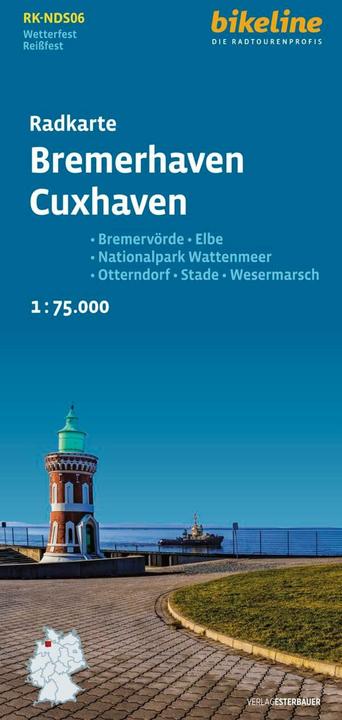 Image du produit Carte cycliste Bremerhaven Cuxhaven (RK-NDS06) (Esterbauer, Allemand)