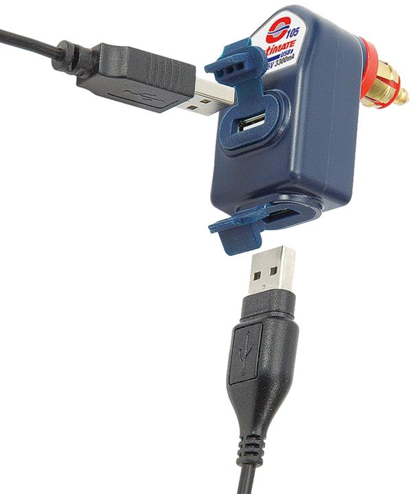 Actual product image Tecmate USB double plug to DIN socket
