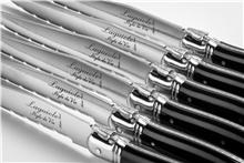 Productafbeelding Laguiole Premium Line steakmes zwart 1,8 mm (6 Stuk, Mes)