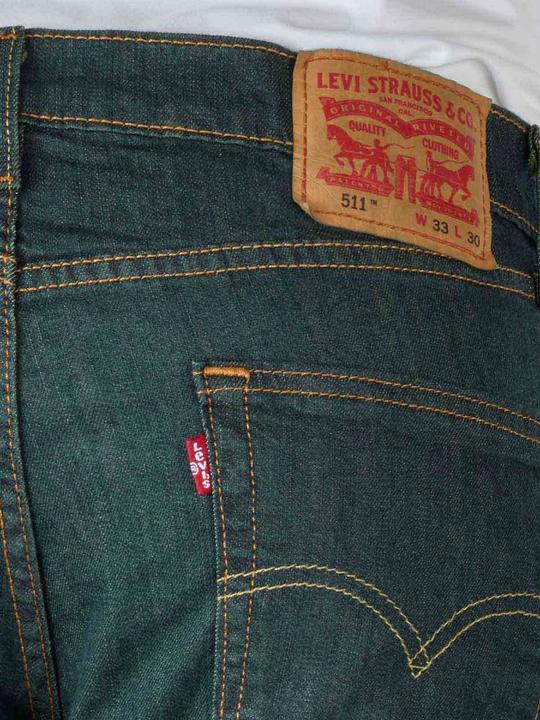 Actual product image Levis 511 Jeans rinsed playa (W28/L30)