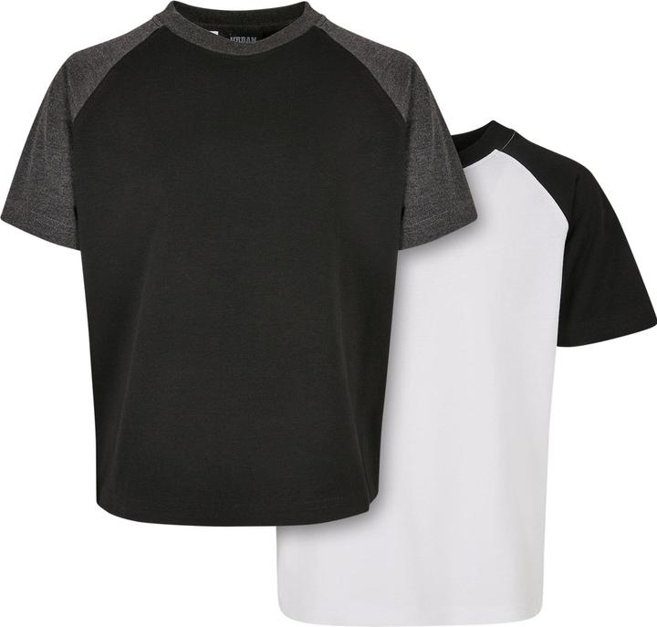 Urban Classics Boys Raglan Contrast Tee 2-Pack