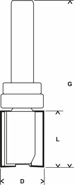 Immagine prodotto Bosch Professional Zubehör Fresa a filo Expert per laminato di legno, 8 mm, D1 16 mm, L 20 mm, G 60 mm