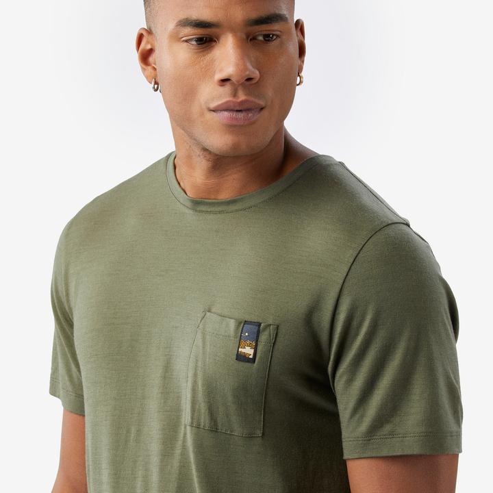 Image du produit Simond T-shirt manches courtes 100 % laine mérinos homme, Merino 100% kaki (XXL)