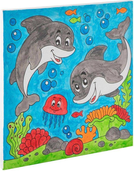 Actual product image Grafix Painting by numbers dolphins