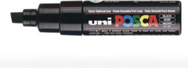 Actual product image Posca Marker PC-8K wedge tip (Black, 8 mm, 1 x)