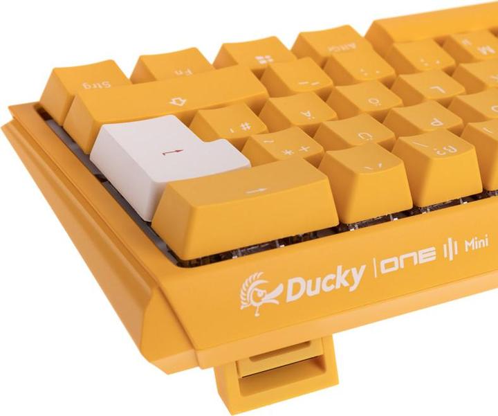 Produktbild Ducky One 3 Yellow mini gaming keyboard, RGB LED - MX-black (DE, Kabelgebunden)