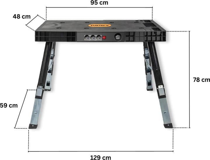 Image du produit Fuxtec Établi universel 5 en 1 FX-WB (Échafaudages)