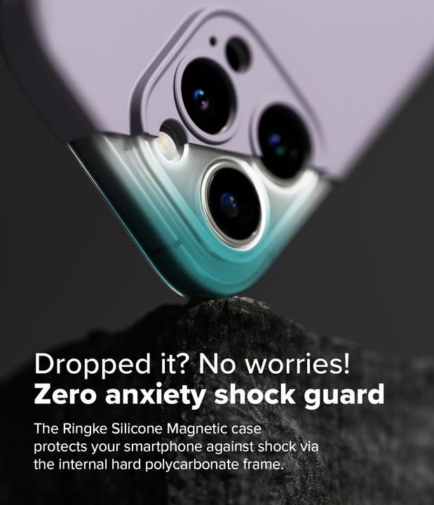 Actual product image Ringke Case for iPhone 16 Pro Max SILICONE MAGNETIC LIGHT PURPLE (Apple iPhone 16 Pro Max)