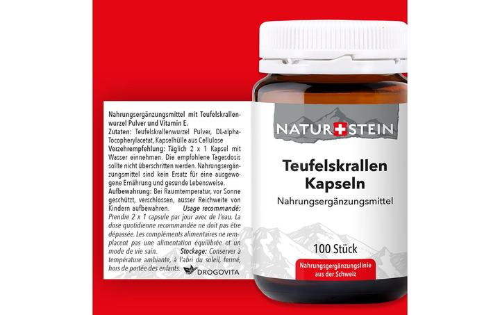 Nährwerte und Zutaten Naturstein Teufelskrallen Kapseln 100Stk. (100 Stück, Kapseln, 149 g)