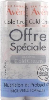 Image du produit Avène Lot de 2 Sticks à Lèvres Cold Cream - 2 x 4 g (Sticks de soin)