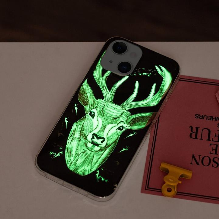 Image du produit Cover-Discount iPhone 15 - Étui en silicone phosphorescent Cerf (Apple iPhone 15)