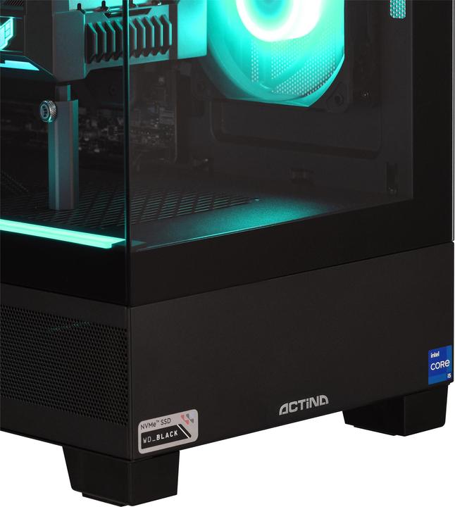 Produktbild Actina 5901443406235 PC AMD Ryzen™ 7 9800X3D 32 GB DDR5-SDRAM 1 TB SSD NVIDIA GeForce RTX 4070 Ti Su (AMD Ryzen 7 9800X3D, 32 GB, 1000 GB, GeForce RTX 4070 Ti Super)
