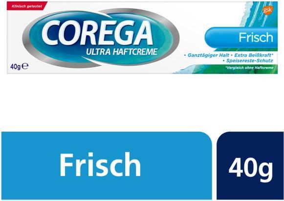 Image du produit Corega Crème adhésive Ultra forte tenue pour prothèses dentaires, 40 g de crème