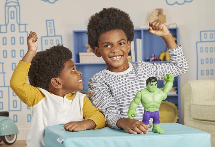 Image du produit Hasbro Spidey and His Amazing Friends super grande figurine de 22,5 cm Hulk, jouet de super-héros, V