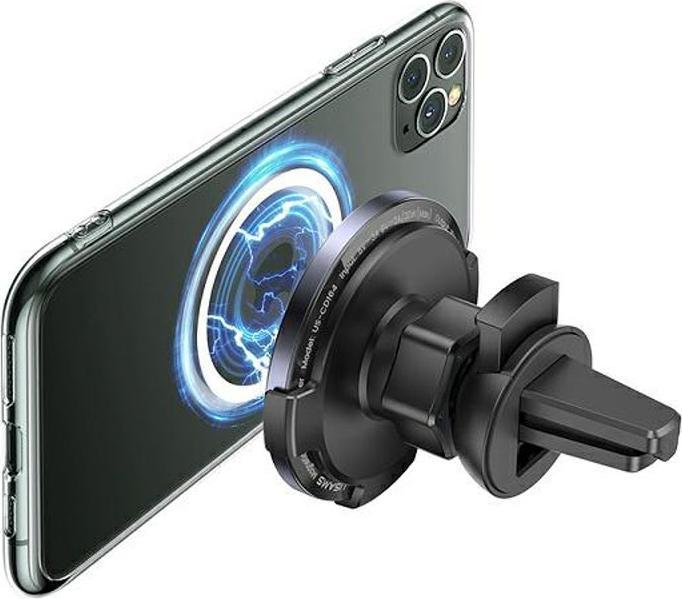 Image du produit Usams Uchwyt indukcyjny US-CD164 15W 2w1 Magnetic do kratki went. czarny/black CD164DZ01