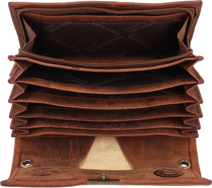 Image du produit Greenland Nature Montenegro Porte-monnaie serveur Porte-monnaie RFID en cuir 16,5 cm