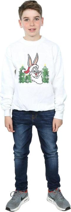 Actual product image Looney Tunes Boys Bugs Bunny Christmas Fair Isle Sweatshirt (128)