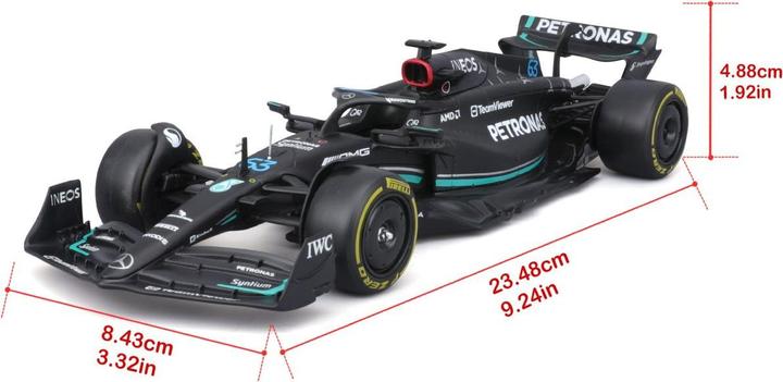 Immagine prodotto Bburago Mercedes-AMG F1 W14 E Perf. 2023 con figura 1/24