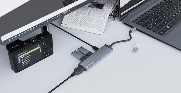 Produktbild Genesis NATEC Multiport Fowler Slim USB-C (USB-C, 2 Ports)