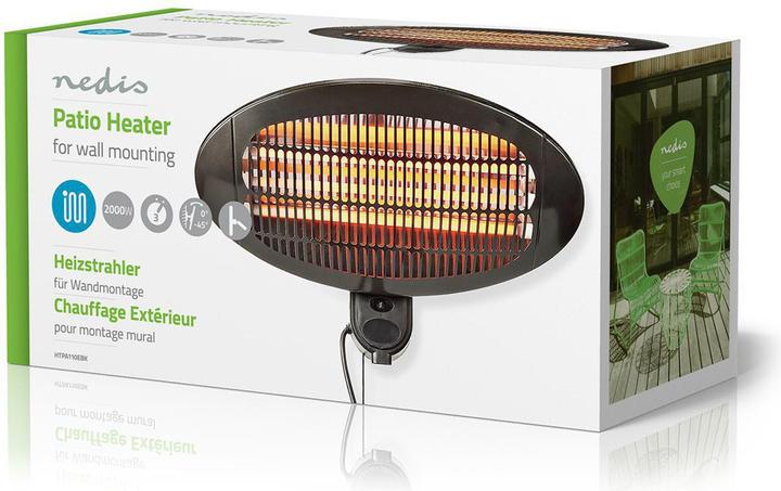 Actual product image Nedis Patio heater | 2000 W | 3 heat settings | on (2000 W)