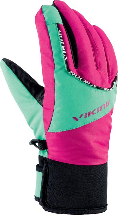 Vikingsports Viking Europe Fin Handschuhe Kinder pink/grün Handschuhgrösse 5 2021 Outdoor Handschuhe (5)