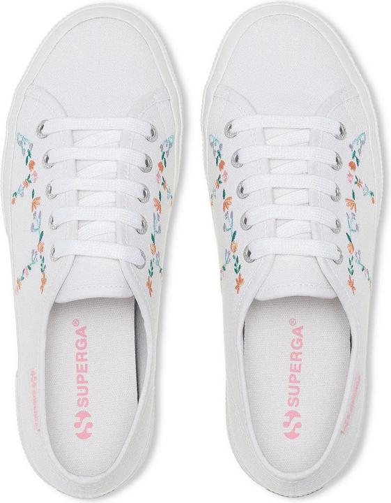Actual product image Superga Womens/Ladies 2750 Little Flowers Embroidered Trainers (40)