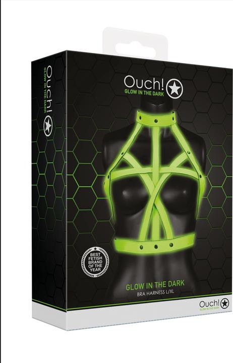 Actual product image Ouch! Bra Harness - Glow in the Dark
