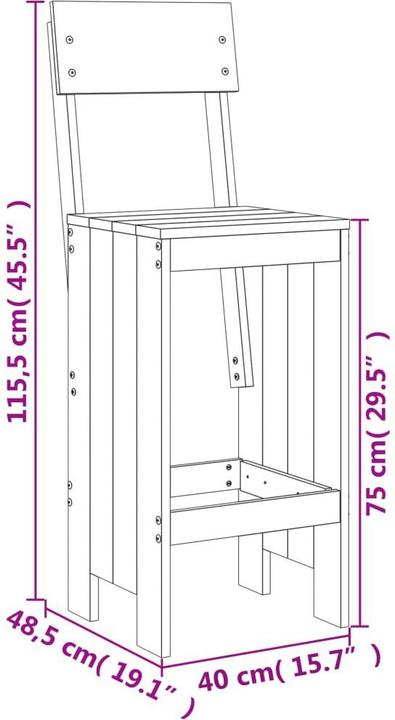 Actual product image VidaXL Gunda (90 cm)