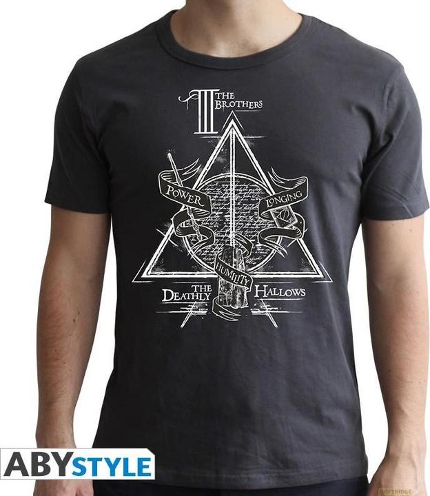 Immagine prodotto ABYstyle HARRY POTTER - Tshirt Doni della Morte uomo SS grigio scuro - nuova vestibilità (M)