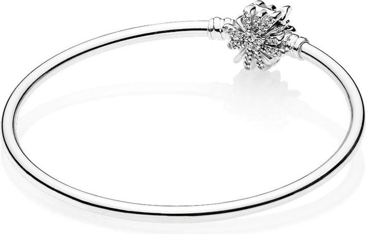 Actual product image Pandora Moments Silver bangle Fireworks Clasp Bracelet (17 cm, Silver)
