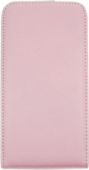 Productafbeelding OEM Slank Leren Flip Case S5 Galaxy G900 roze (Samsung Galaxy S5)
