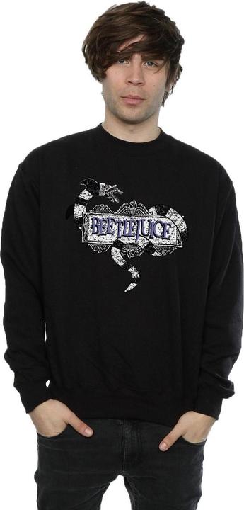 Immagine prodotto Beetlejuice Felpa uomo Sandworm Logo in cotone (M)
