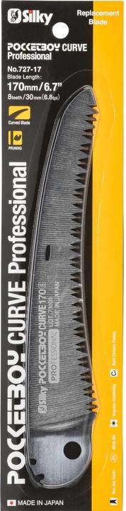 Actual product image Silky Replacement saw blade for Pocket Boy 170-8 coarse (727-17)