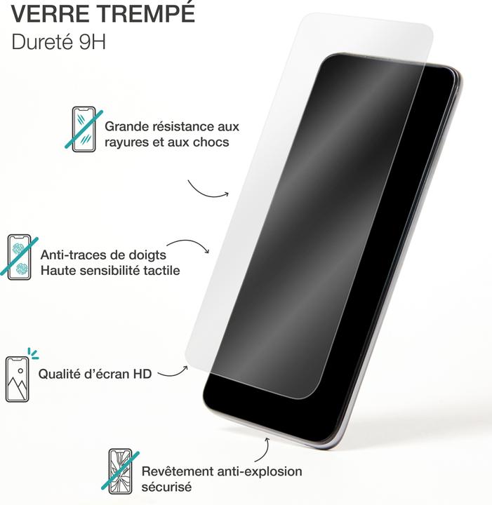 Image du produit Bigben Protection d'écran pour Redmi Note 13 5G en verre trempé 2.5D (1 pièce(s), Xiaomi Redmi Note 13 5G)