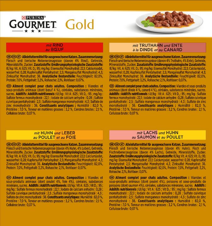 Produktbild Gourmet Gold (Adult, 8 Stk., 85 g)