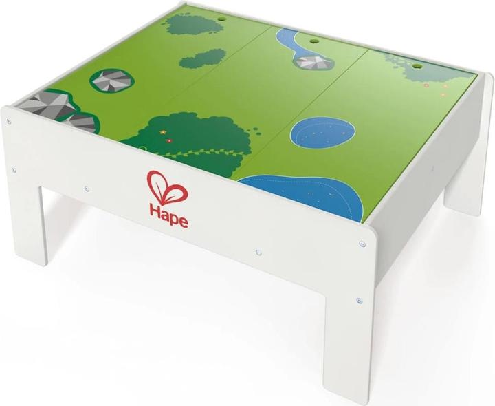 Actual product image Hape Table with storage space for Railway series