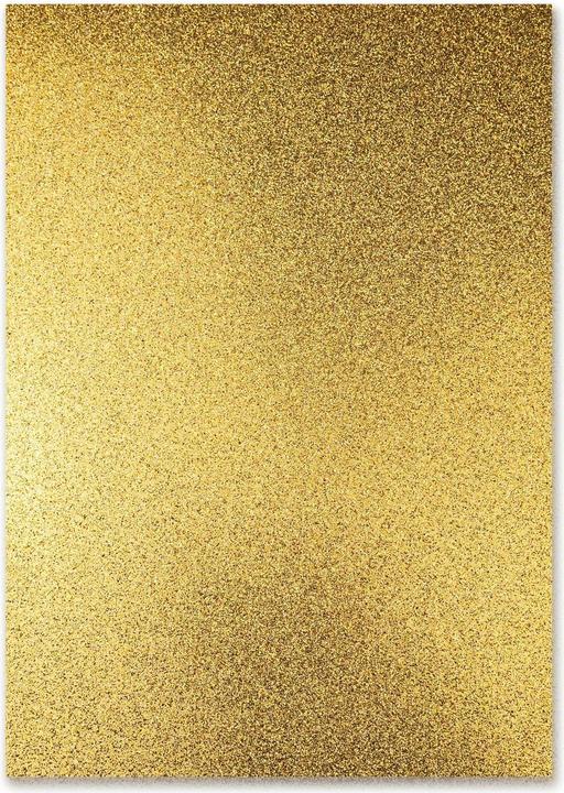 Actual product image Ursus Glitter cardboard A4, 300 g/m², 10 sheets, gold (300 g/m², 10 x)