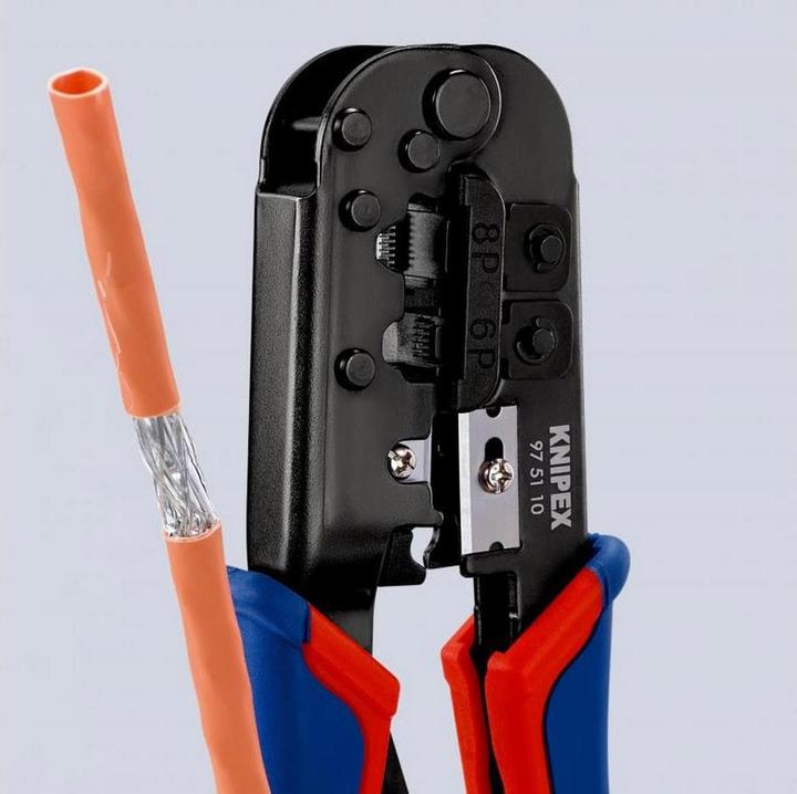 Actual product image Knipex Crimping Pliers for Western plugs (190 mm)
