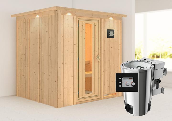 Image du produit Karibu Daria avec une couronne de toit (Plug & Play 3,6 KW - Contrôle externe bio)