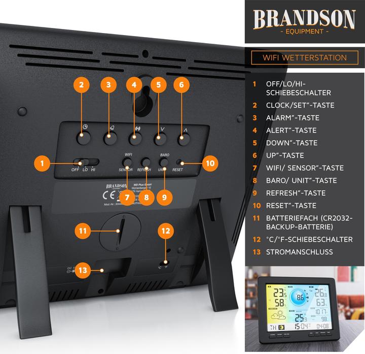 Image du produit Brandson Station météorologique