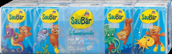 Image du produit dm SauBär Mouchoirs Pocket 4 plis (10x10 pcs)
