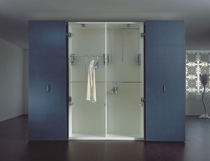 Produktbild Servetto Schwenktürbeschlag MOTION-V KB 1000 mm,Druckgussaluminium grau lackiert
