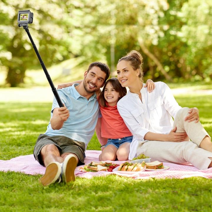 Produktbild Puluz 110cm Metal Selfie Stick Monopod w Invisible Adapter Base & Screw for Insta360 One RS / X2 / X3 / X4