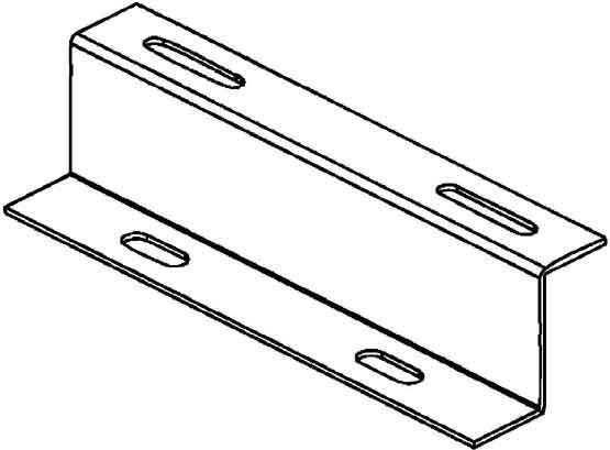 Actual product image Niedax NIE RZP 80/200 spacer profile Z-profile 80x200 mm with system perforation strip galvanised