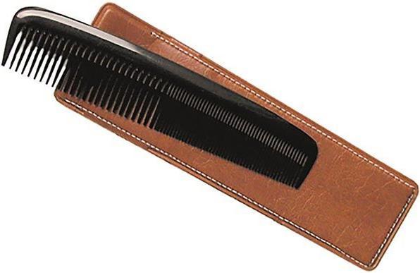 Actual product image Herba Pocket comb with case, hand-sawn, plastic