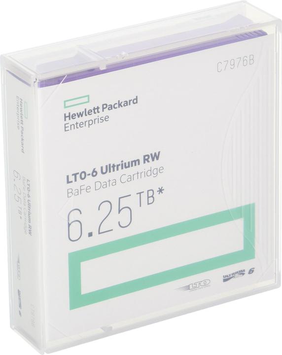 Produktbild HPE LTO-6 Ultrium BaFe RW Data Cartridge (LTO-6 Ultrium, 2500 GB)