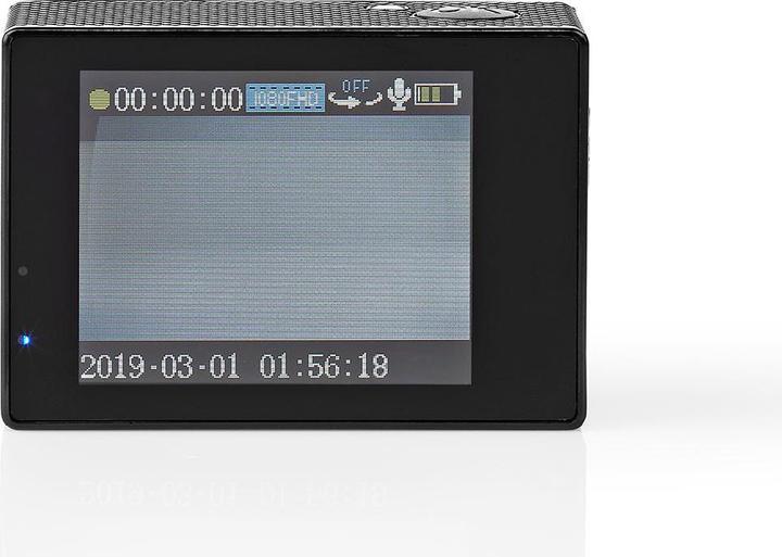 Image du produit Nedis Action Cam 1080p@30fps 12 MPixels Etanche à : 30.0 m 90 min WLAN Application disponible pour : Andro (30p, WiFi)